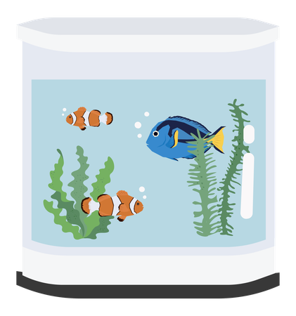 Poissons d'aquarium  Illustration