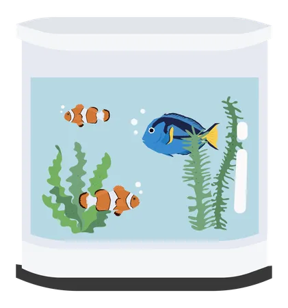 Poissons d'aquarium  Illustration