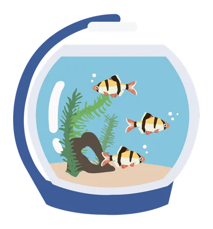 Poissons d'aquarium  Illustration