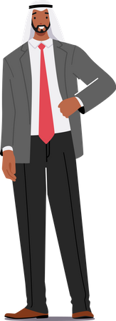 Arab Business Man  Illustration