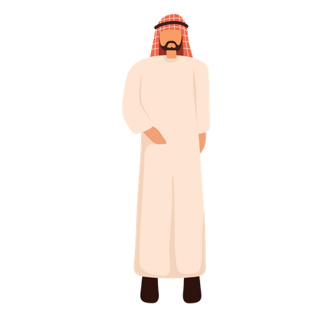 Premium Arab Businessman Illustration pack from People Illustrations