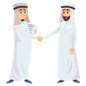 arab businessmen illustration