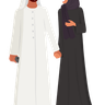 arab couple illustration svg