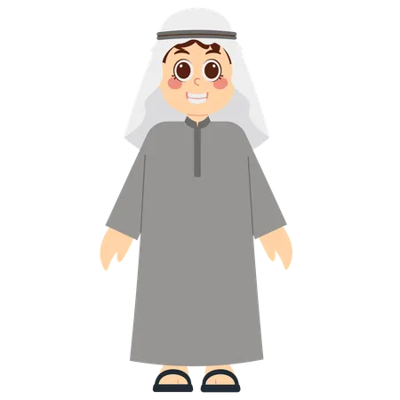 Arab Muslim Boy  Illustration