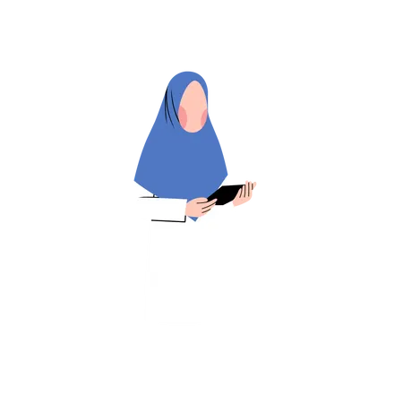 Arab Teacher  Illustration