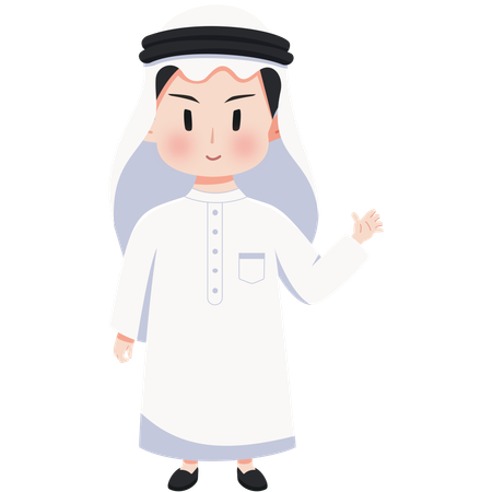 Arábia Saudita Thobe  Ilustração