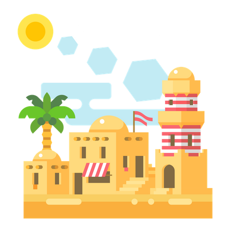 Arabian House  Illustration