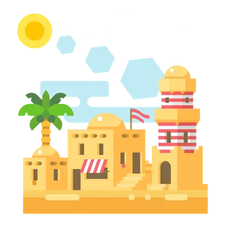 Arabian House  Illustration