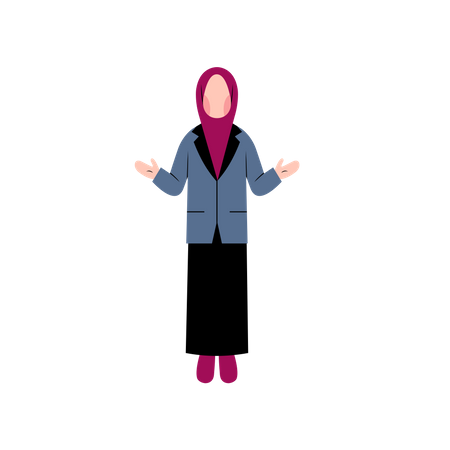 Arabic business woman Illustration