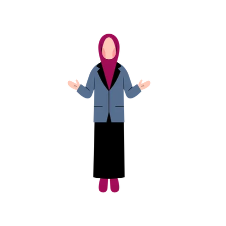 Arabic business woman Illustration