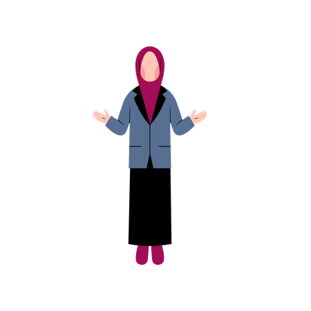 Arabic business woman  Illustration