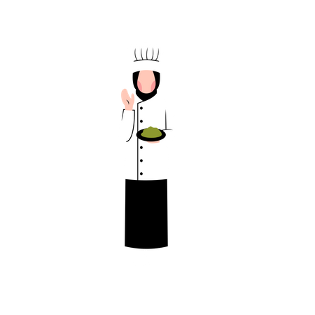 Arabic chef Illustration