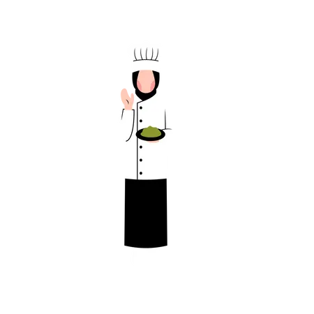 Arabic chef Illustration