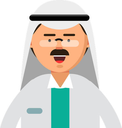 Arabic Doctor  Illustration