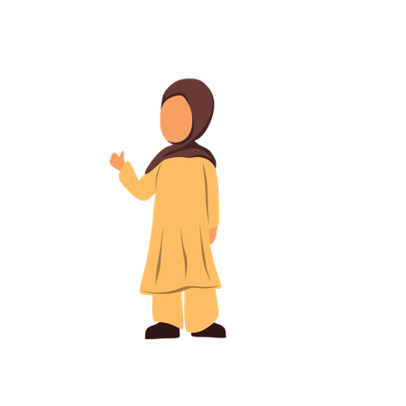 Arabic Girl Illustration