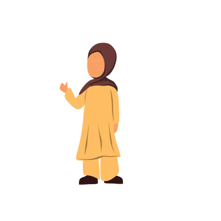 Arabic Girl Illustration
