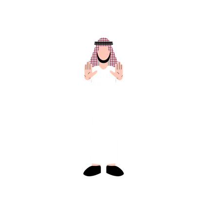 Arabic Man Character Illustration
