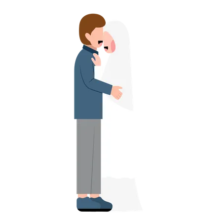 Arabic Wedding Couple  Illustration