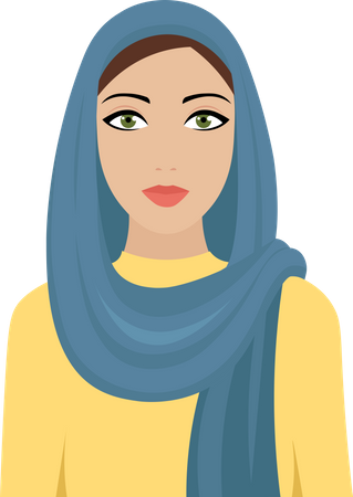 Arabic Woman  Illustration