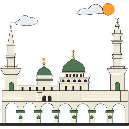 Arabie Saoudite - Al-Masjid an-Nabawi  Illustration