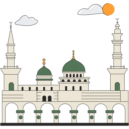 Arabie Saoudite - Al-Masjid an-Nabawi  Illustration