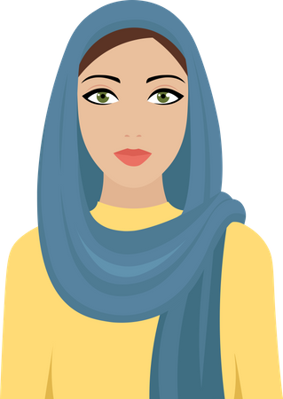 Arabische Frau  Illustration