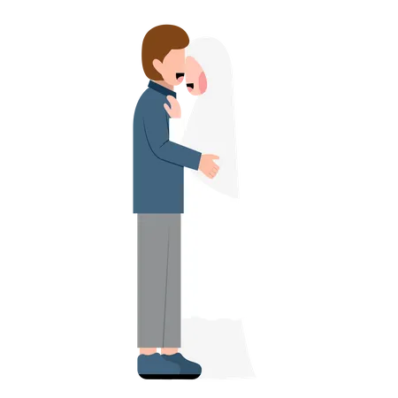 Arabisches Hochzeitspaar  Illustration