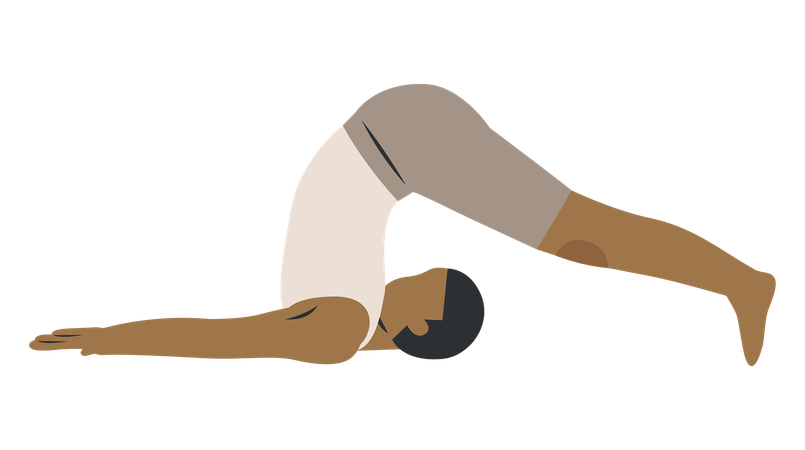 Arado yoga  Ilustración