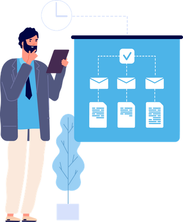 Arbeitsaufgabenplanung  Illustration