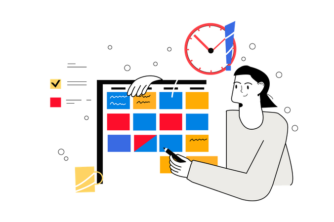 Arbeitsmanagement  Illustration