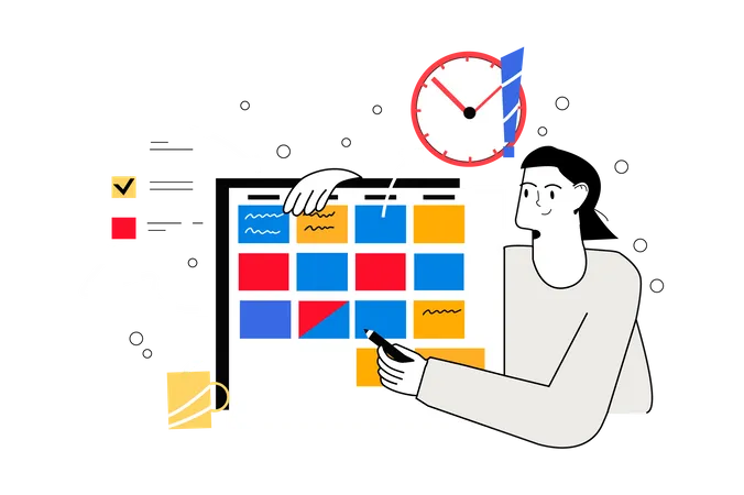 Arbeitsmanagement  Illustration