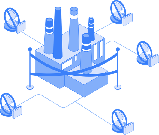 Arbeitsplatzverlust und Arbeitslosigkeit  Illustration