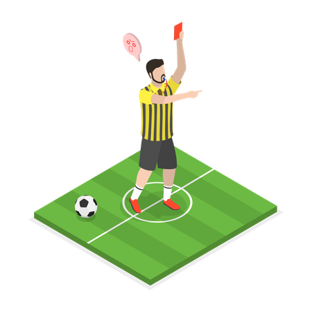 Arbitre de football  Illustration