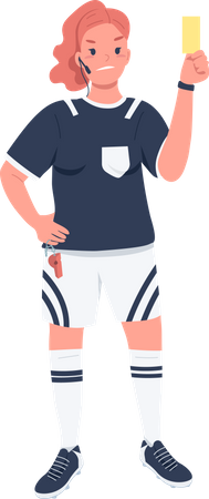 Arbitre de football féminin  Illustration