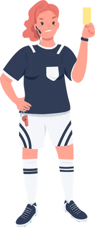 Arbitre de football féminin  Illustration