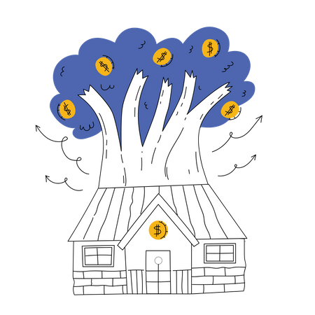 Árbol del dinero  Ilustración