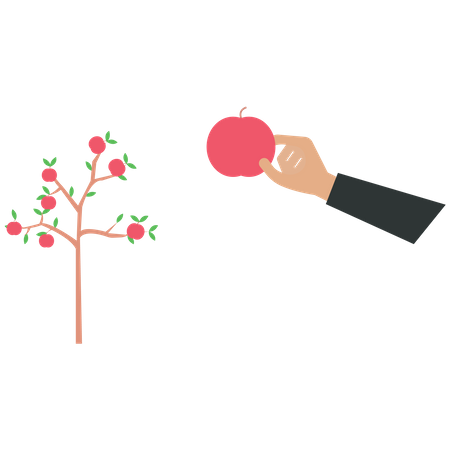 Árbol de frutas  Ilustración