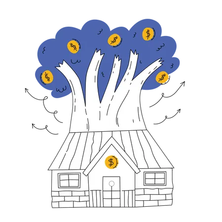 Arbre à argent  Illustration