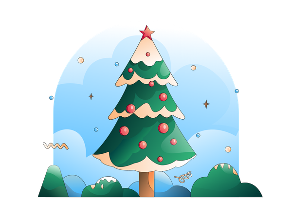 Sapin de Noël  Illustration