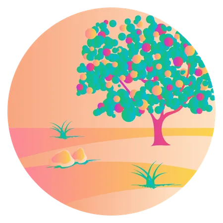 Arbre fruitier  Illustration