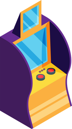 Arcade Machine Illustration