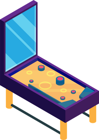 Arcade Pinball Illustration