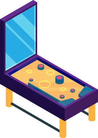 Arcade Pinball Illustration