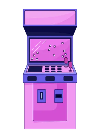 Arcade video game machine  Illustration