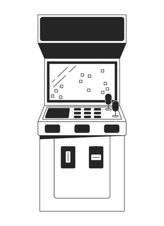 Arcade video game machine  Illustration