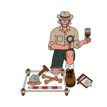 Archaeologist  Illustration