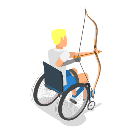 Archer paralympique  Illustration