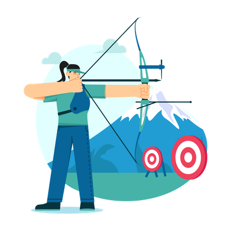 Archery Competition Illustration
