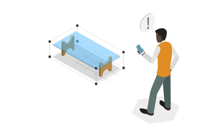 Architecture Making Ar Furniture  Illustration