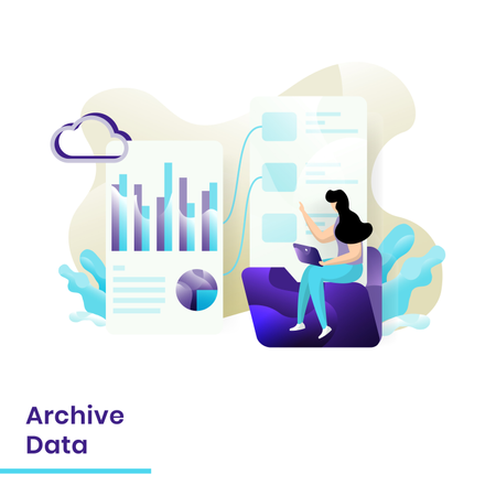 Archive Data  Illustration